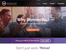 Tablet Screenshot of bonneville.com